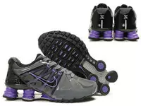 women nike shox agent black violet gray sport shoes,chausures nike 2011